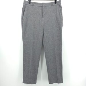 Banana Republic Womens Avery Ankle Pants 8 Grey Marl Stretch Career Trousers